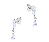 Hanging CZ Crystal Silver Stud Earring STS-6306